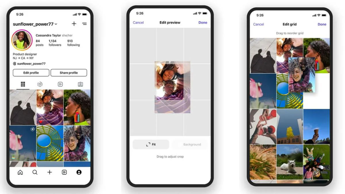 Instagram Yeni Profil Izgarası (Grid) Güncellemesi